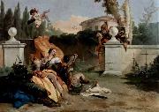 Giovanni Battista Tiepolo Rinaldo und Armida werden von Ubaldo und Carlo uberrascht Sweden oil painting artist